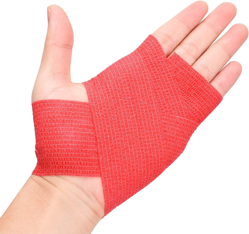 Cohesive Self-Adhesive Bandage Wrap, Blue,15 cm Pack of 6