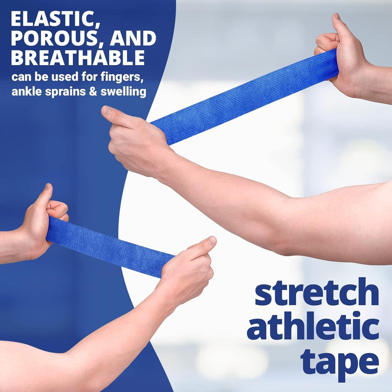 Cohesive Self-Adhesive Bandage Wrap, White 7.5 cm Pack of 12