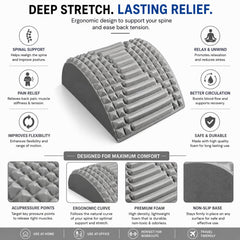 Cervical Neck Stretcher Pillow, Grey