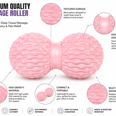 Peanut Massage Ball for Physiotherapy, Pink