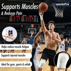 Athletic Sports Tape (5 cm x 13.7 m, Pack of 3), White, 5Cm*13.7M