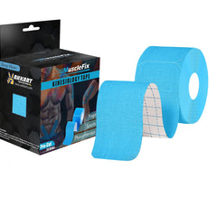 Precut Kinesiology Tape for Pain Relief & Muscle Support – Waterproof, Blue, Precut