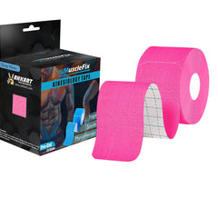 Precut Kinesiology Tape for Pain Relief & Muscle Support – Waterproof, Pink, Precut