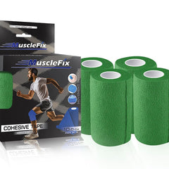 Cohesive Self-Adhesive Bandage Wrap, Green (10 cm)