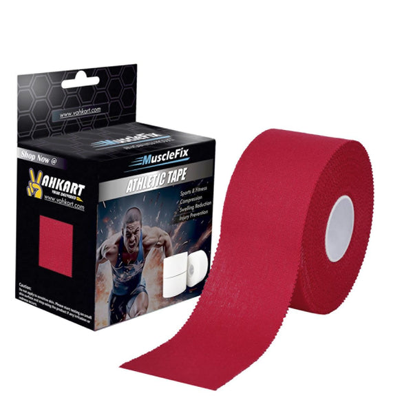 Athletic Tape for Ankle, Wrist & Joint, Red, 5 cm * 13.7 m