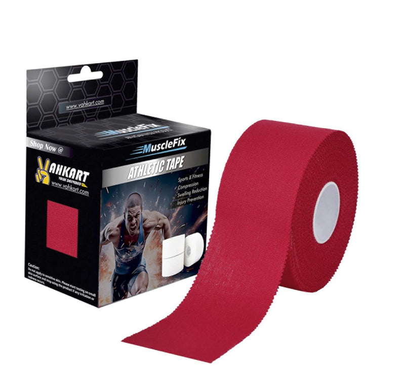 Athletic Tape for Ankle, Wrist & Joint, Red, 5 cm * 13.7 m