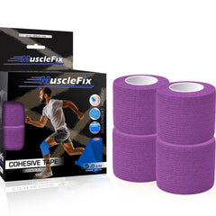 Cohesive Self-Adhesive Bandage Wrap, Purple, 5Cm*4.5MTR