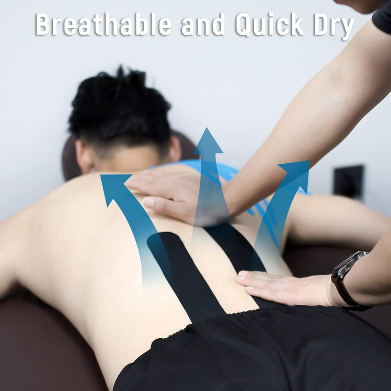Kinesiology Tape for Pain Relief & Muscle Support – Waterproof, Breathable, Red, Uncut