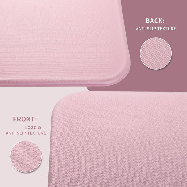 Foldable Exercise Yoga Mat for Men & Women, Pink