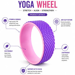 Yoga Wheel, Pink/Purple