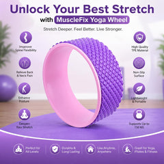 Yoga Wheel, Pink/Purple
