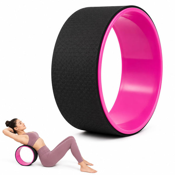 Yoga Wheel, Pink/Black