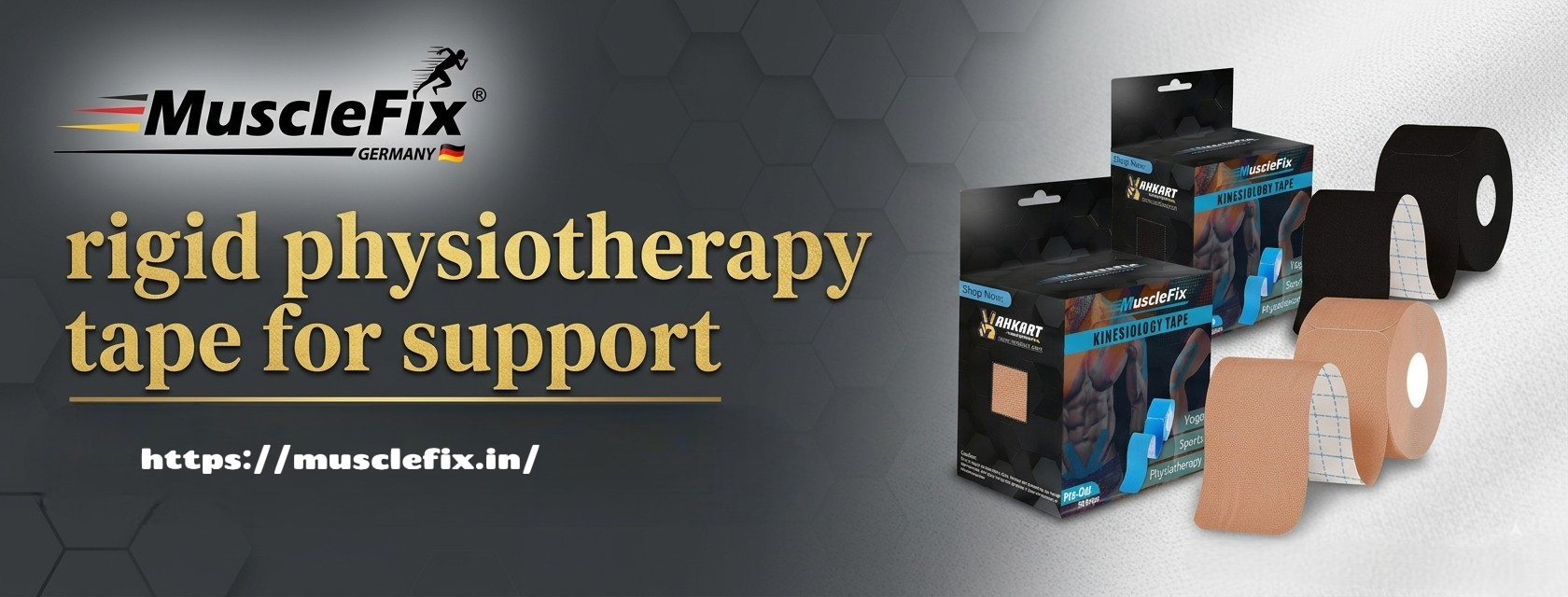 rigid physiotherapy tape for support